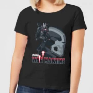 image of Avengers War Machine Womens T-Shirt - Black