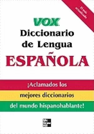 Image of vox diccionario de lengua espanola