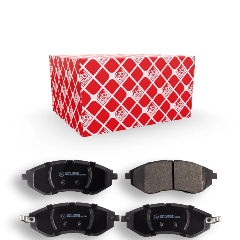 Image of FEBI BILSTEIN 16721 Brake pad set Front Axle, with acoustic wear warning Brake Pad Set,disc brake (402)