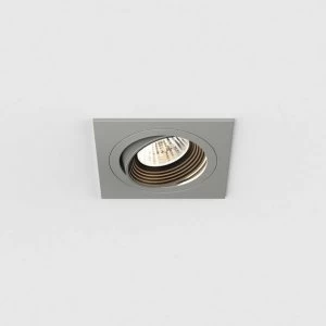 Image of LED 1 Light Square Tiltable Recessed Downlight Aluminium