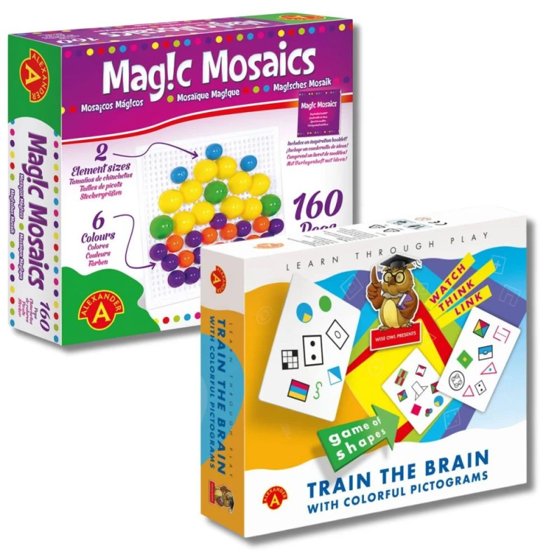 Image of Alexander Train The Brain And 3D Memory Games Set Multi unisex