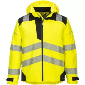 Image of Portwest PW36 Extreme Rain Jacket Yellow / Black 3XL