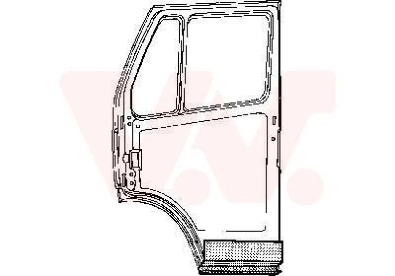 Image of VAN WEZEL Door repair panel VAN WEZEL 1745271