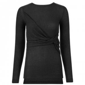 Image of French Connection Jersey Top - Graphite