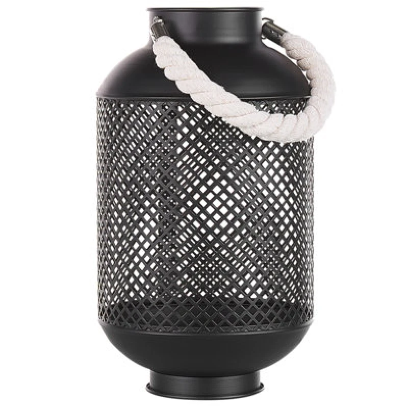 Image of Beliani Lantern Coron Metal 34cm Black
