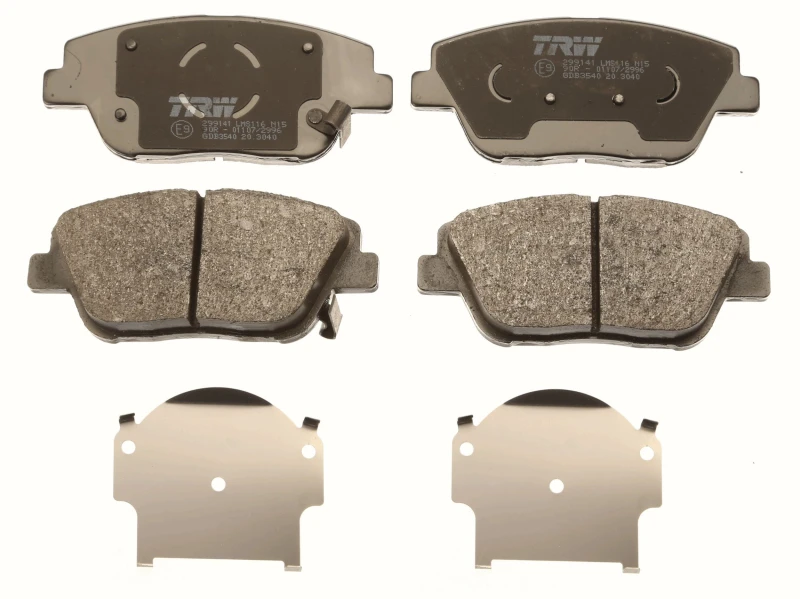 Image of TRW GDB3540 Brake pad set with acoustic wear warning, with accessories Brake Pad Set,disc brake (402)