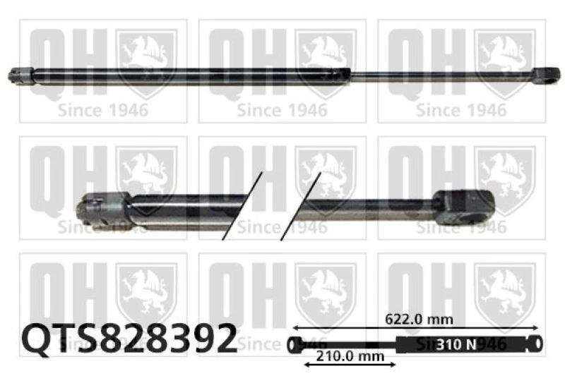 Image of QUINTON HAZELL Bonnet strut QUINTON HAZELL QTS828392