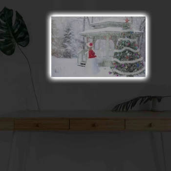 Image of 4570KARDACT - 030 Multicolor Decorative LED Lighted Canvas Painting
