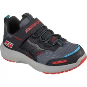 Image of Skechers Boys Dynamic Tread Leather Sporty Trainers UK Size 12.5 (EU 31)