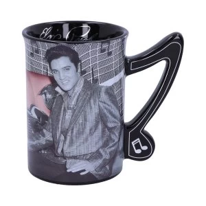 image of Elvis Presley with Pink Cadillac Mug