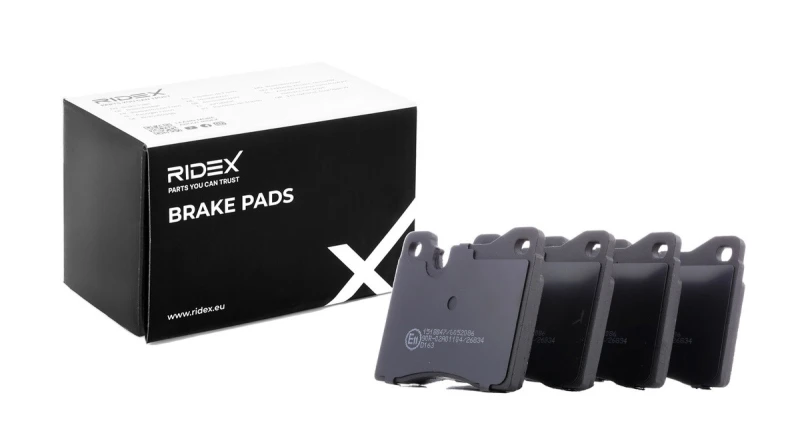 Image of RIDEX 402B0941 Brake pad set Front Axle, prepared for wear warning indicator Brake Pad Set,disc brake (402)