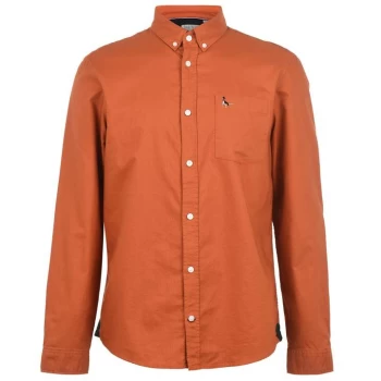 Jack Wills Wadsworth Plain Oxford Shirt - Ginger