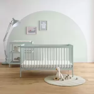 Image of Cuddleco Nola 2 Piece Nursery Furniture Set - Sage Green