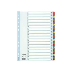 Image of Esselte Mylar 1-31 Part Dividers A4 - Multi-Coloured - Outer carton of