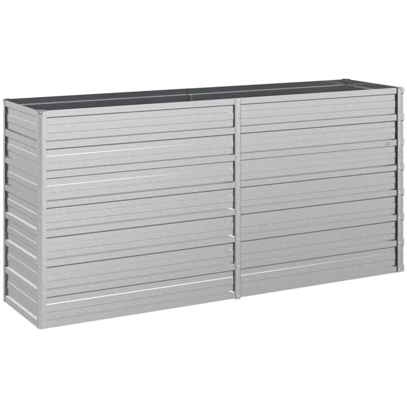 Image of VIDAXL Garden Raised Bed 160x40x77cm Galvanized Steel Silver Vidaxl 8720286661840