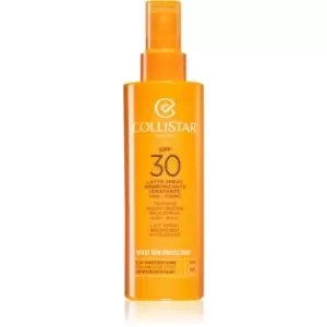 image of Collistar Smart Sun Protection Tanning Moisturizing Milk Spray SPF 30 Protective Sunscreen in Spray SPF 30 200ml