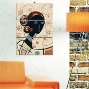 Image of B8 Multicolor Decorative MDF Painting (3 Pieces)