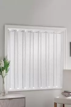 Image of Parma Lace Easy Fit Louvre Style Blind - Size: 72x36" - White - Textured