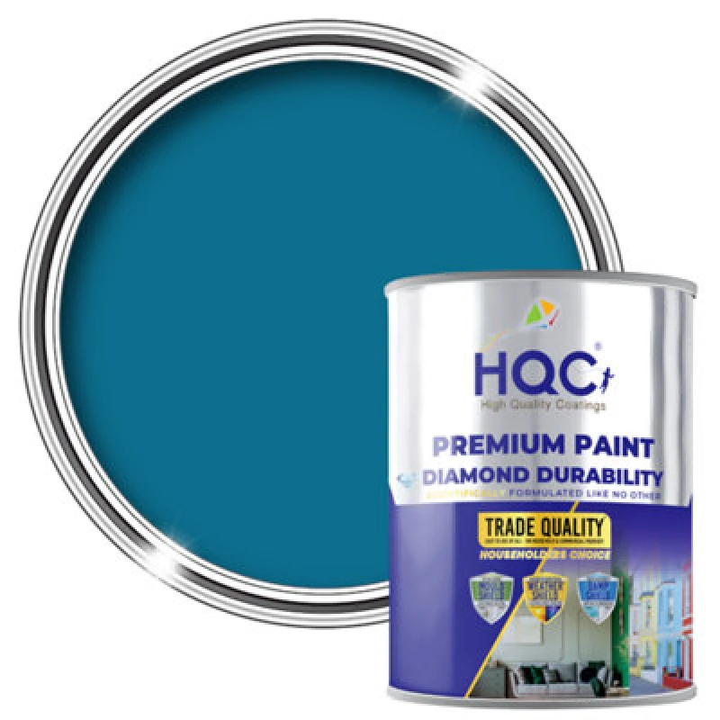 Image of Hqc Furniture Paint - Quick Dry, Durable & Scratch Resistant - Marina Blue - 1L