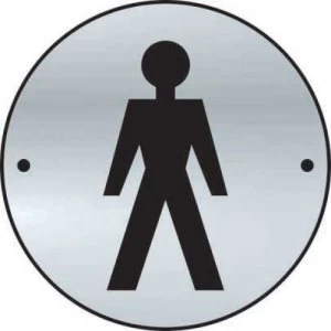 Image of GentlemenGraphicDoorDiscSatin Anod.Alum.