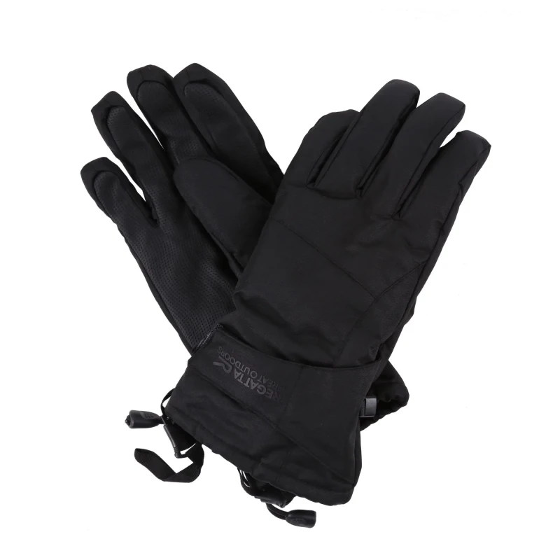Image of Regatta Mens Transition Waterproof Insulated Gloves Large / Extra Large Black RUG014-800-L