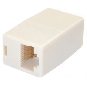 Image of Startech Cat5e RJ45 Modular Inline Coupler Beige