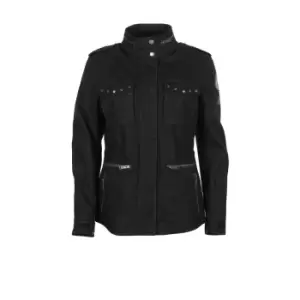 image of Helstons Tara Canvas Cotton Black Jacket L