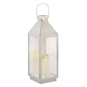 Image of Suri Solar LED Outdoor Candle Lantern - Ivory