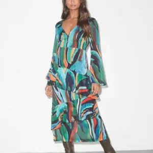 Image of Never Fully Dressed Womens Zebra Palma Dress - Multi - UK 8