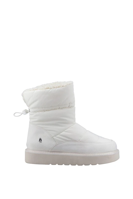Image of Hush Puppies Womens 'Hush Puffies' Classic Slippers in White Size: 5 White Female 5