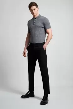 Image of Mens Slim Fit Black Essential Trousers