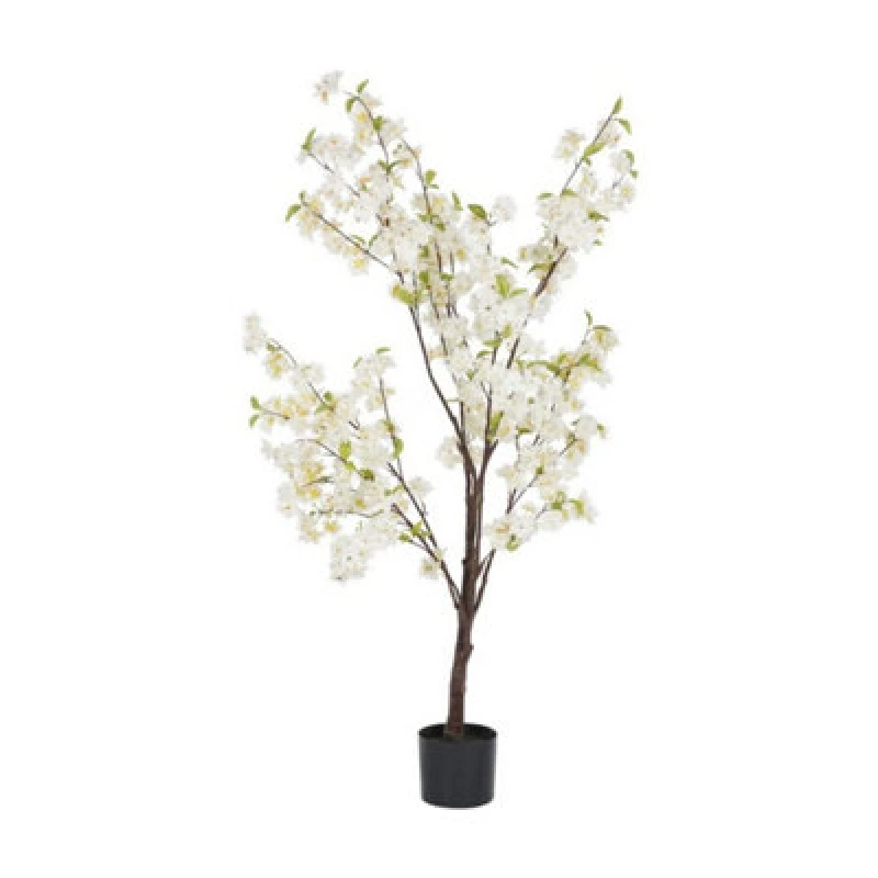 Image of Buttercup Farm Faux Cherry Blossom Plant 4.6ft - Polyethylene Plastic - L50 X W65 X H140 Cm - Green