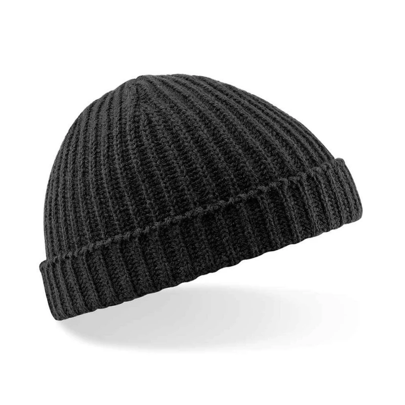 Image of Beechfield Beechfield Men Trawler Beanie in Black One Size Male 5063527292247