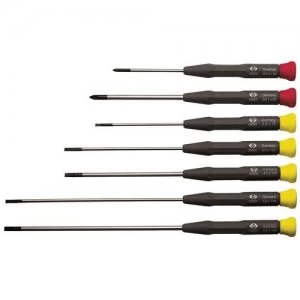 image of C.K Tools Precision Slotted Philips Screwdriver Set 7 Piece