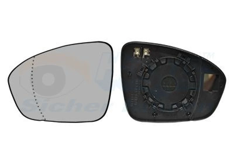 Image of VAN WEZEL Wing mirror glass VAN WEZEL 4407837