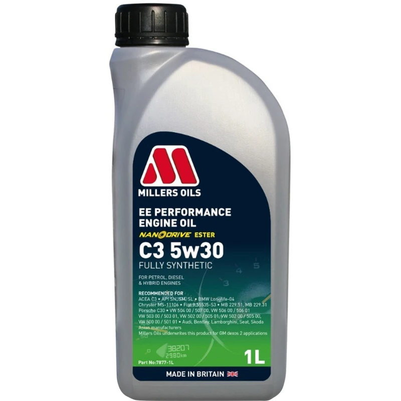 Image of MILLERS OILS 7877-1 Engine oil Capacity: 1l, 5W-30, Full Synthetic Oil Engine Oil (1862)