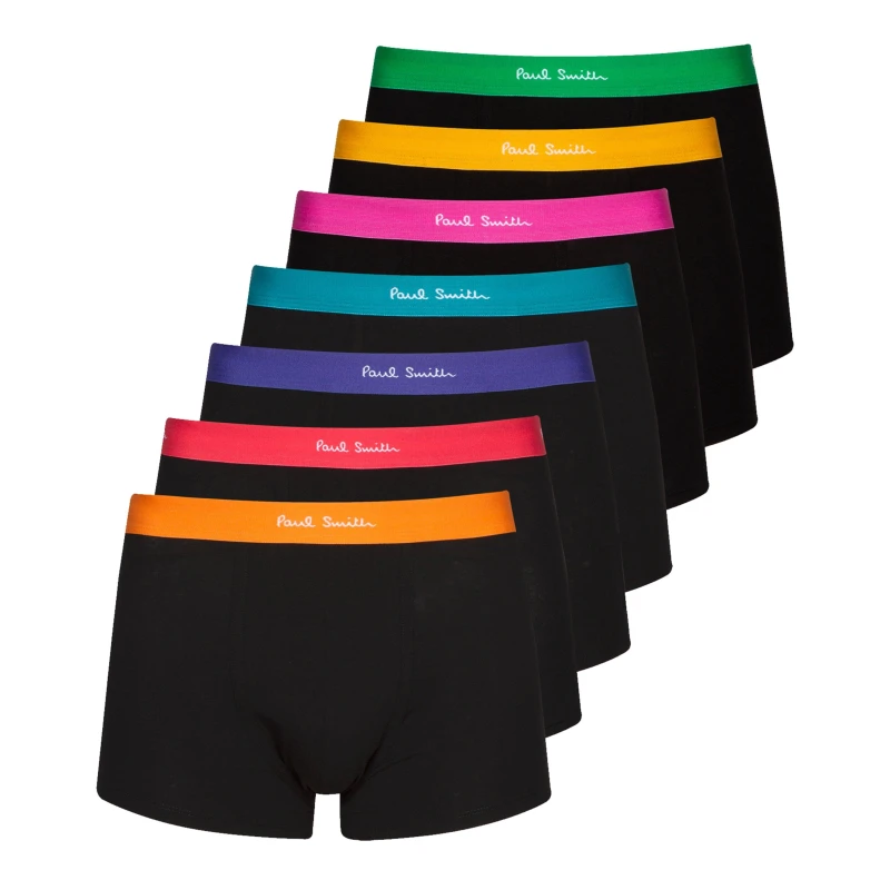 Image of Paul Smith Mens 7 Pack Boxer Briefs Black 79 male Large