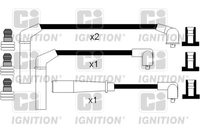 Image of QUINTON HAZELL Ignition lead set QUINTON HAZELL XC693