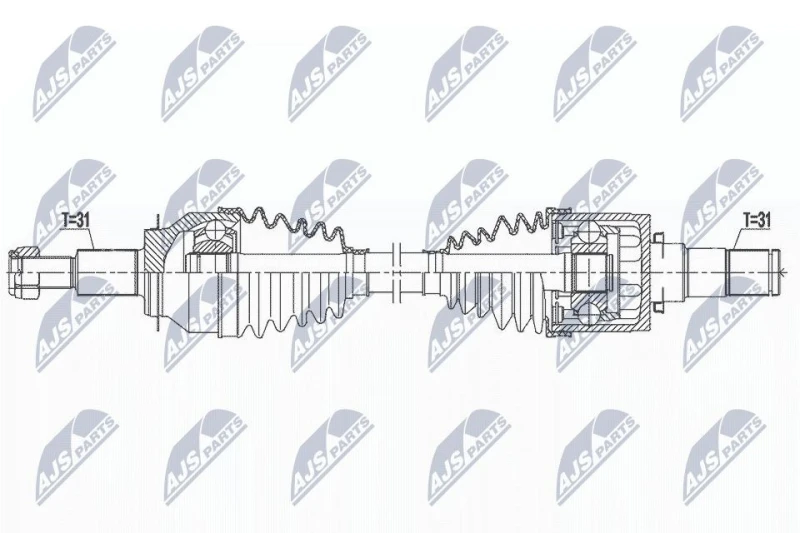 Image of NTY Drive shaft NTY NPW-MZ-080