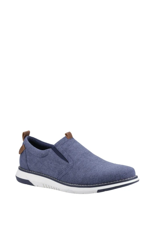 Image of Hush Puppies 'Benny' Slip On Summer Navy