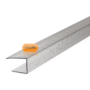 Image of Snapa 10mm Clear Polycarbonate H Section 2m