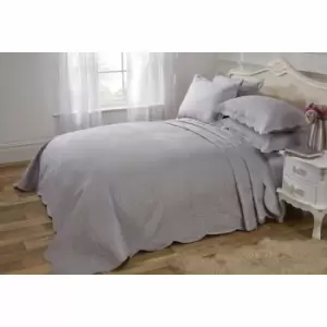 image of Emma Barclay Bedspread Set Athena Double Bed Silver