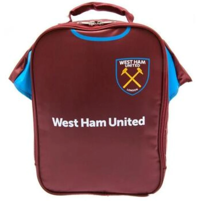 Image of West Ham United FC Mens Kit Lunch Bag in Red Red Male One Size