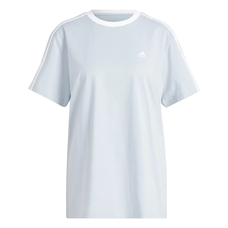 Image of adidas 3 Stripe T-Shirt - Blue Blue 2XS
