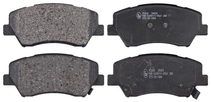Image of A.B.S. 35264 Brake pad set with acoustic wear warning Brake Pad Set,disc brake (402)