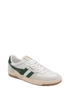 Image of 'Hawk' Leather Lace-Up Trainers