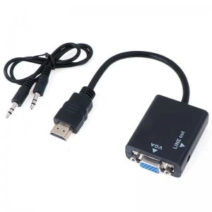 Hdmi To Vga Converter Audio 15cm