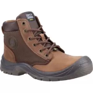 image of Mens Dakar Leather Safety Boots (6 uk) (Brown/Taupe) - Safety Jogger