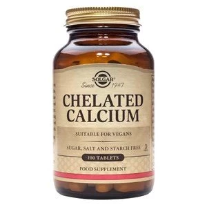 Image of Solgar Chelated Calcium Tablets 100 tablets