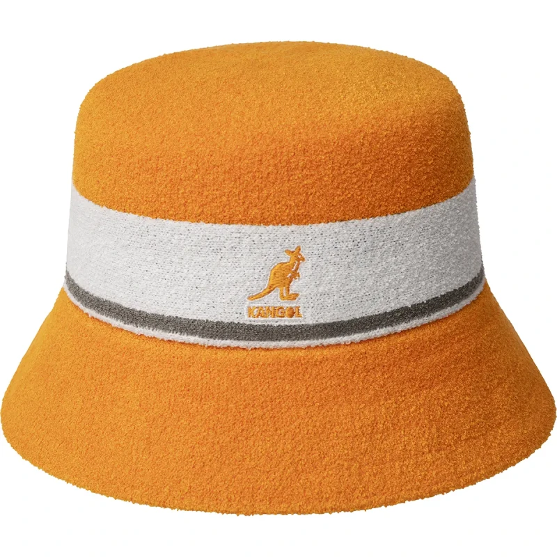 Image of Kangol Bob Kangol Bermuda Stripe Bucket Orange Unisex S (54/55 cm)
